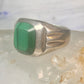 Malachite ring Mexico band size 12 sterling silver women men