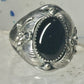 Navajo ring onyx leaves band size 15 sterling silver men women