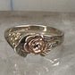 Black Hills Gold ring rose band size 4.75 10K Valentine women girls