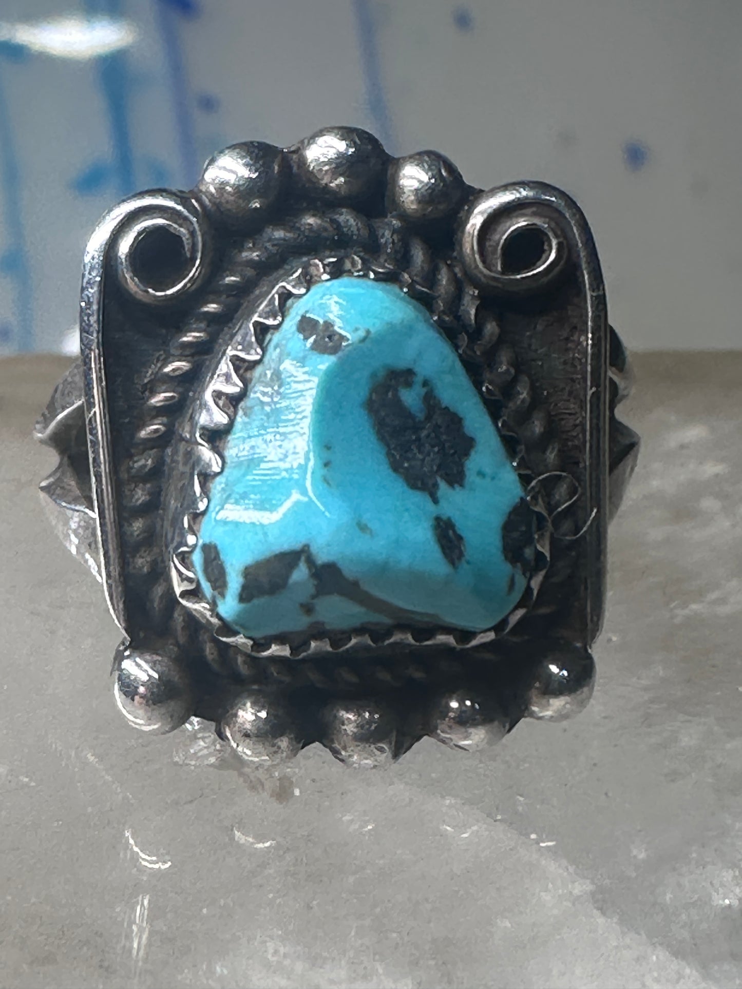 Navajo ring Turquoise size 8.50 sterling silver women