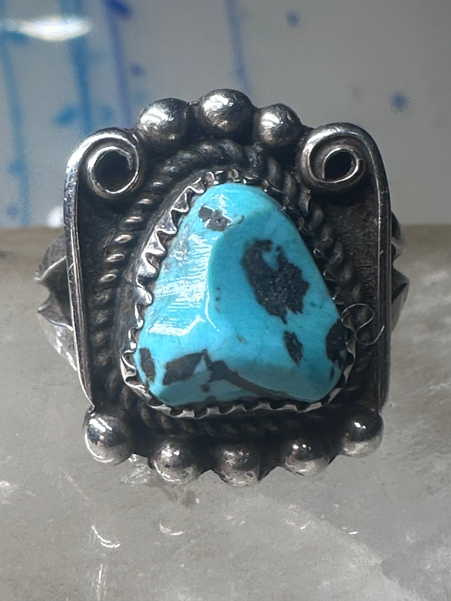 Navajo ring Turquoise size 8.50 sterling silver women