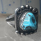 Navajo ring Turquoise size 8.50 sterling silver women