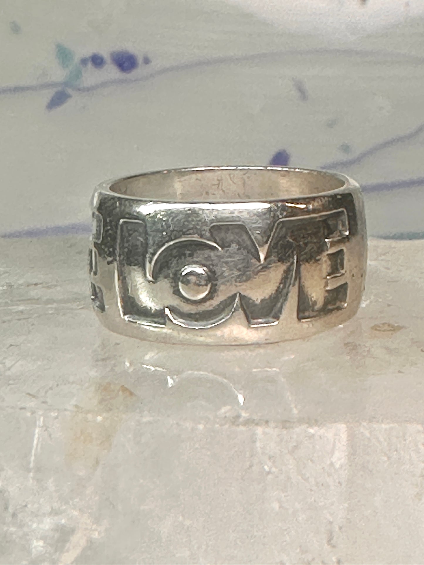 Love ring Love band Bell co size 5 sterling silver women