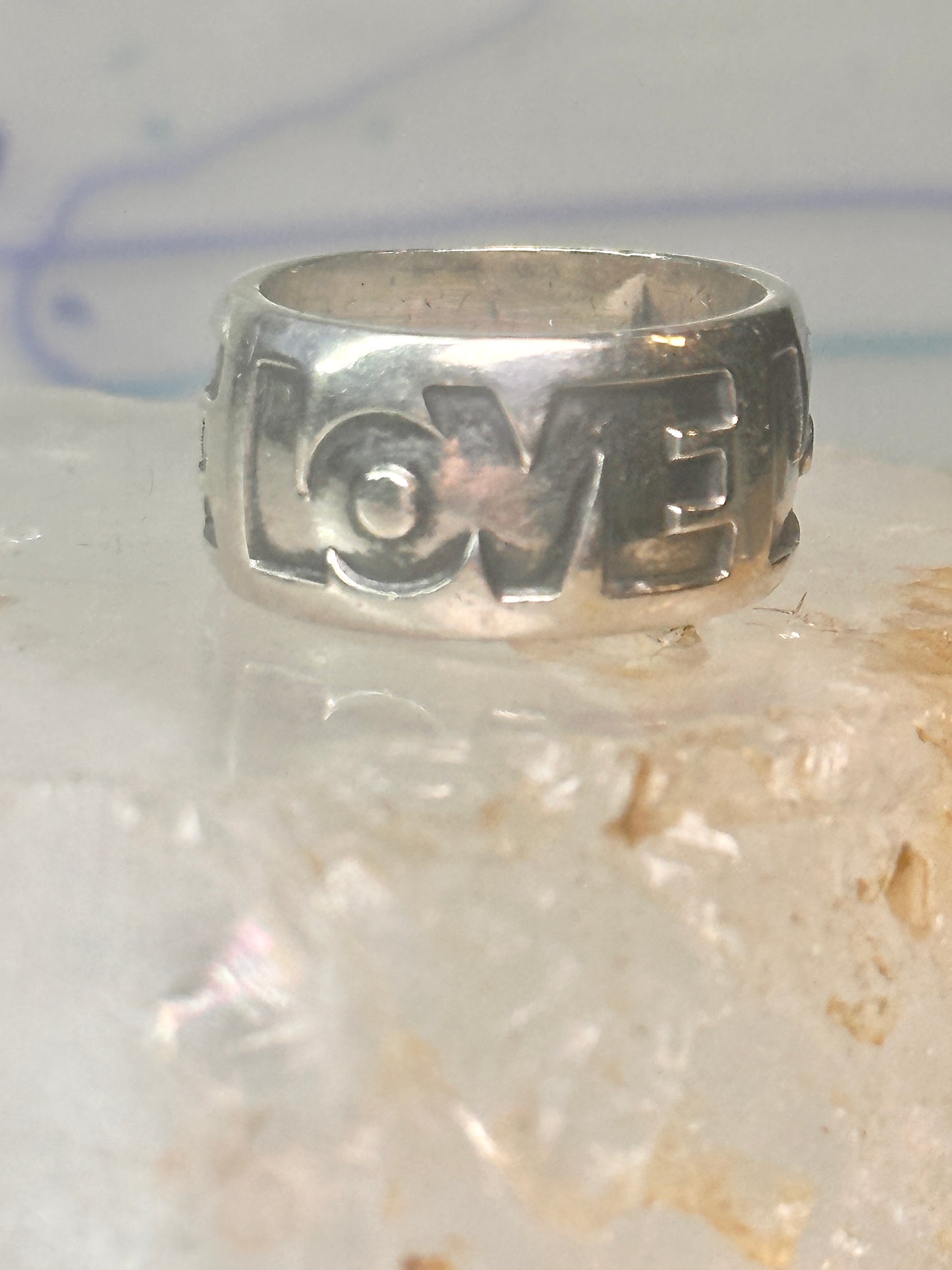 Love ring Love band Bell co size 5 sterling silver women