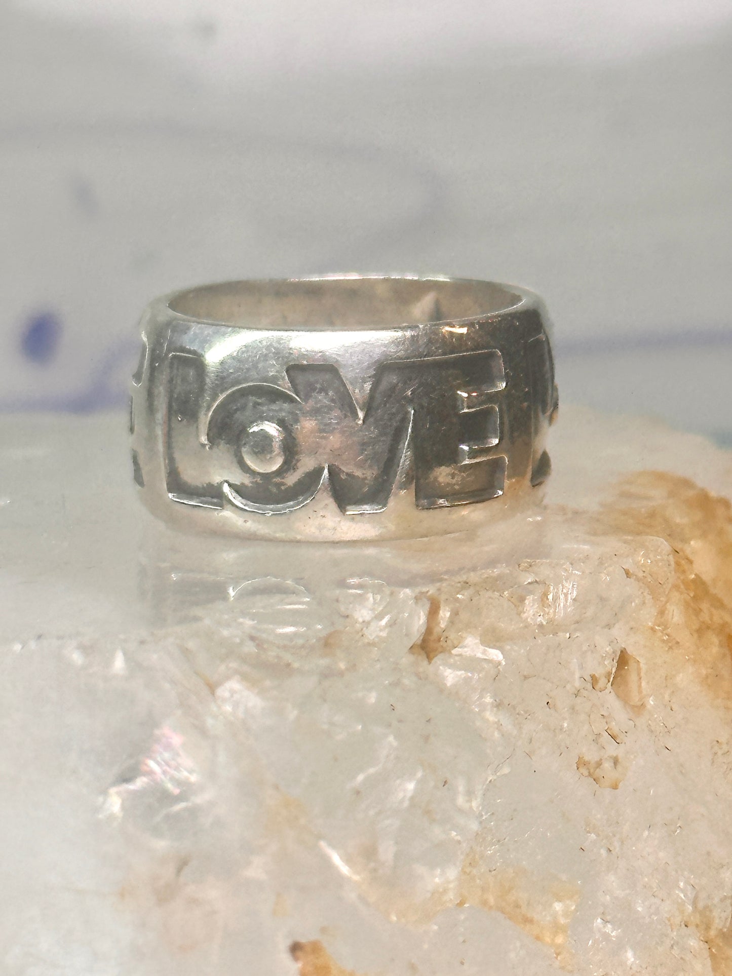 Love ring Love band Bell co size 5 sterling silver women