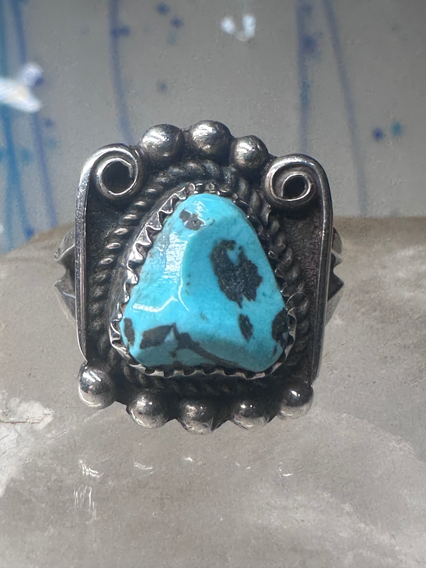 Navajo ring Turquoise size 8.50 sterling silver women