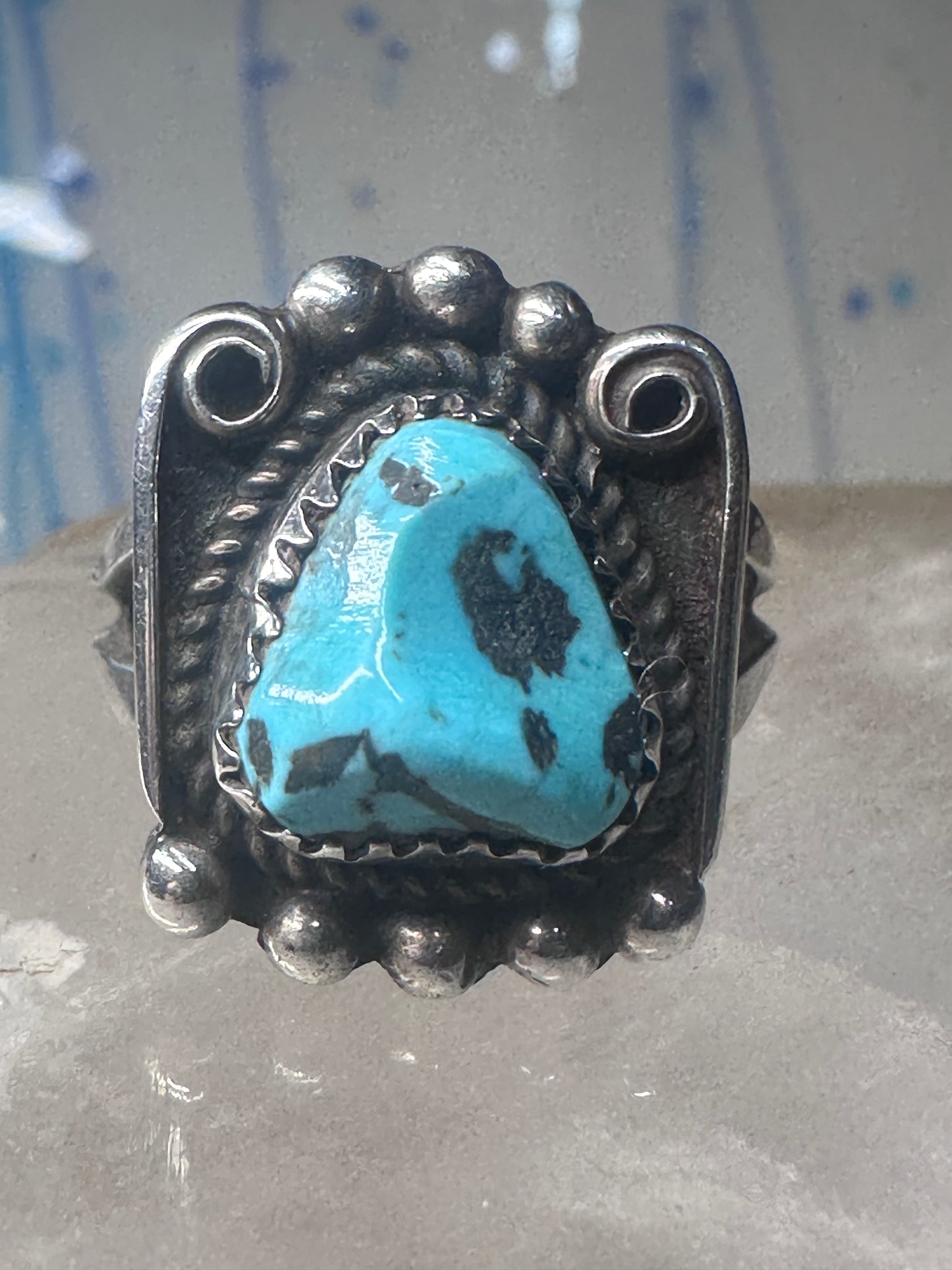 Navajo ring Turquoise size 8.50 sterling silver women