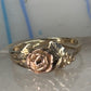 Black Hills Gold ring rose band size 4.75 10K Valentine women girls