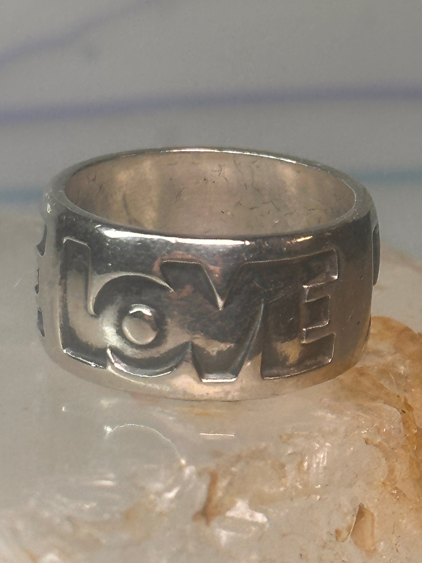 Love ring Love band Bell co size 5 sterling silver women