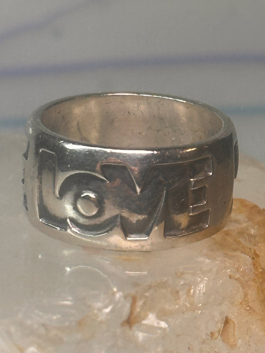 Love ring Love band Bell co size 5 sterling silver women