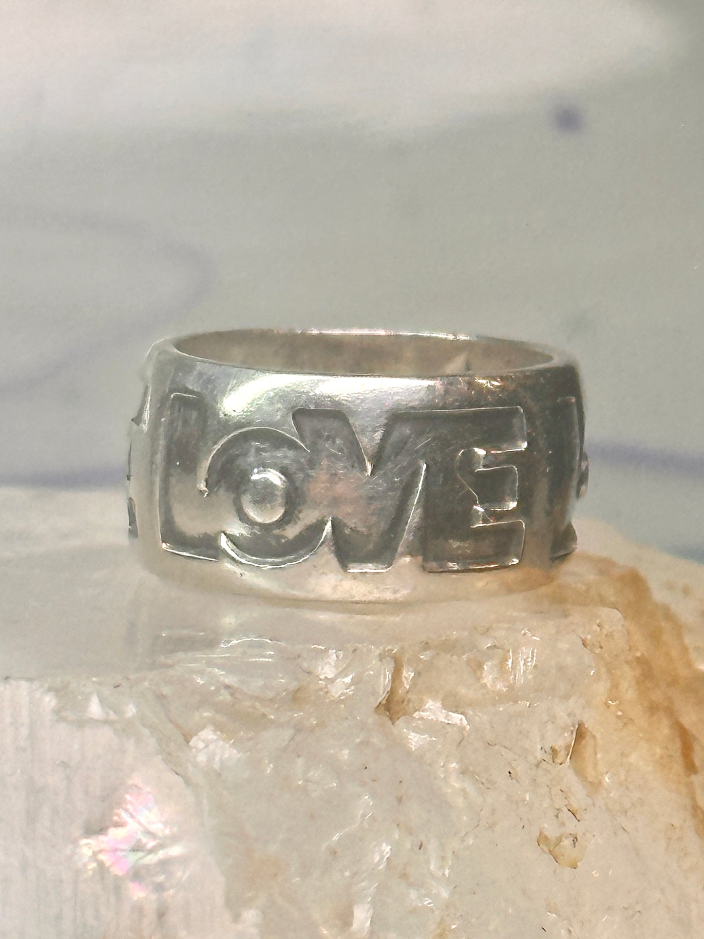 Love ring Love band Bell co size 5 sterling silver women