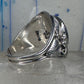 Navajo ring onyx band size 14.75 sterling silver men