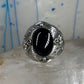 Navajo ring onyx band size 14.75 sterling silver men