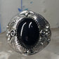 Navajo ring onyx band size 14.75 sterling silver men