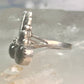 Vintage eagle southwest onyx ring animal band size 5.5 sterling silver women