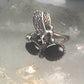 Vintage eagle southwest onyx ring animal band size 5.5 sterling silver women