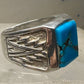 Turquoise ring Southwest band size 9.25 sterling silver women men