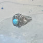 Vintage poison ring turquoise boho size 7.75 sterling silver women girls
