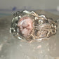 Navajo Eagle ring Wild Horse turquoise size 14.50 sterling silver men signed RB