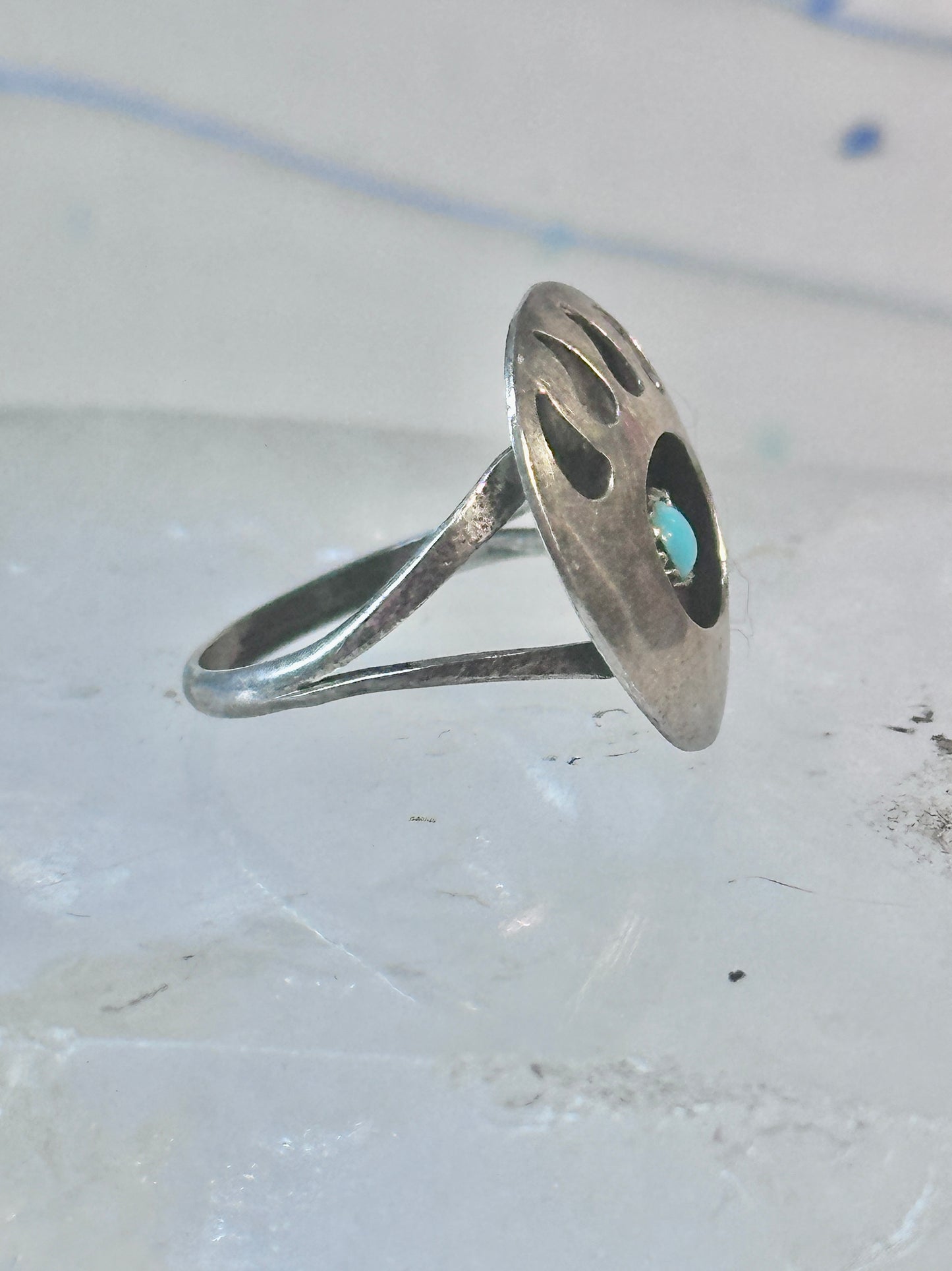 Navajo bear ring size 4.50 sterling silver pinky women girls