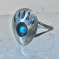 Navajo bear ring size 4.50 sterling silver pinky women girls