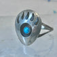 Navajo bear ring size 4.50 sterling silver pinky women girls