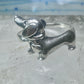 Dachshund Ring vintage mini dachshund heart size 6.75 sterling silver women girls