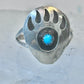 Navajo bear ring size 4.50 sterling silver pinky women girls