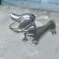 Dachshund Ring vintage mini dachshund heart size 6.75 sterling silver women girls
