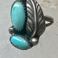 Navajo ring feather turquoise size 5 sterling silver women girls