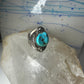 Navajo ring Turquoise heavy band size 10 sterling silver women men