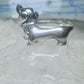Dachshund Ring vintage mini dachshund heart size 6.75 sterling silver women girls