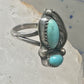 Navajo ring feather turquoise size 5 sterling silver women girls