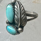 Navajo ring feather turquoise size 5 sterling silver women girls