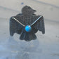 Navajo Phoenix ring thunderbird turquoise size 7 sterling silver pinky women girls