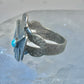 Navajo Phoenix ring thunderbird turquoise size 7 sterling silver pinky women girls