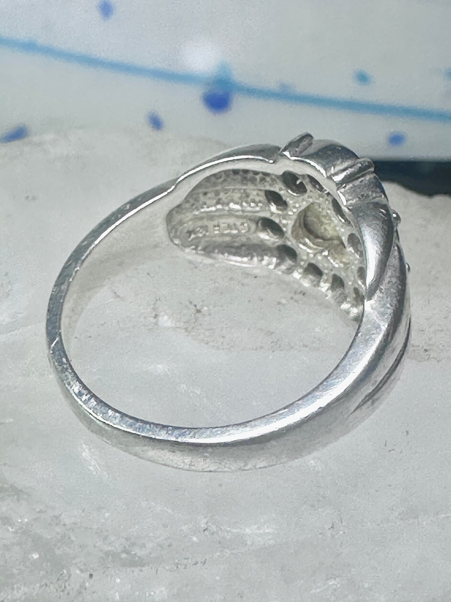 Black Hills Gold Ring leaf band size 7.75 sterling silver women men