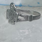 Navajo phoenix Ring Bell trading thunderbird band size 7 sterling silver women girls