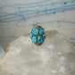 Navajo ring Turquoise cluster cigar band size 5.5 sterling silver women pinky