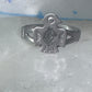 Navajo phoenix Ring Bell trading thunderbird band size 7 sterling silver women girls