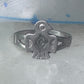 Navajo phoenix Ring Bell trading thunderbird band size 7 sterling silver women girls