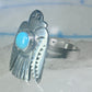 Navajo phoenix Ring Bell trading thunderbird band size 11.50 sterling silver women men