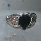 Black Hills Gold Ring size 6.75 heart Valentine leaves sterling silver women