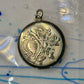 Vintage Round Photo Locket floral women pendant