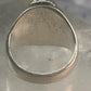 Navajo ring Turquoise heavy band size 9.75 sterling silver