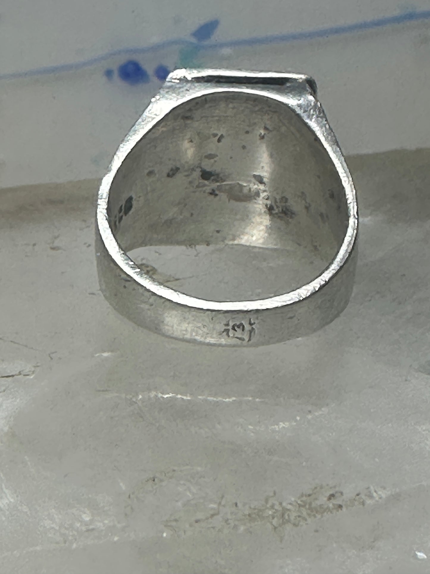 Adam and Eve ring Mexico band Tree Apple Snake size 5.75 sterling silver women