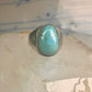 Navajo ring Turquoise heavy band size 9.75 sterling silver