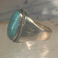 Navajo ring Turquoise heavy band size 9.75 sterling silver