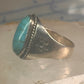 Navajo ring Turquoise heavy band size 9.75 sterling silver