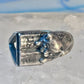 Cat ring reading fish book Kabana sterling silver band size 5 girls women